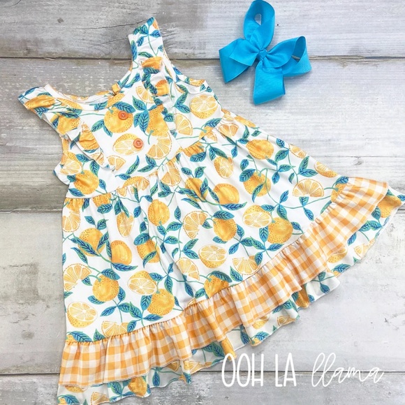 Ooh La Llama Citrus Dress - Picture 1 of 2
